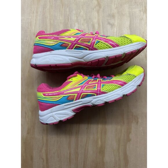 ASICS Gel Contend 3 Running Shoes C566N Women's Size US 7m Pink/FYG Reflective - Picture 1 of 6